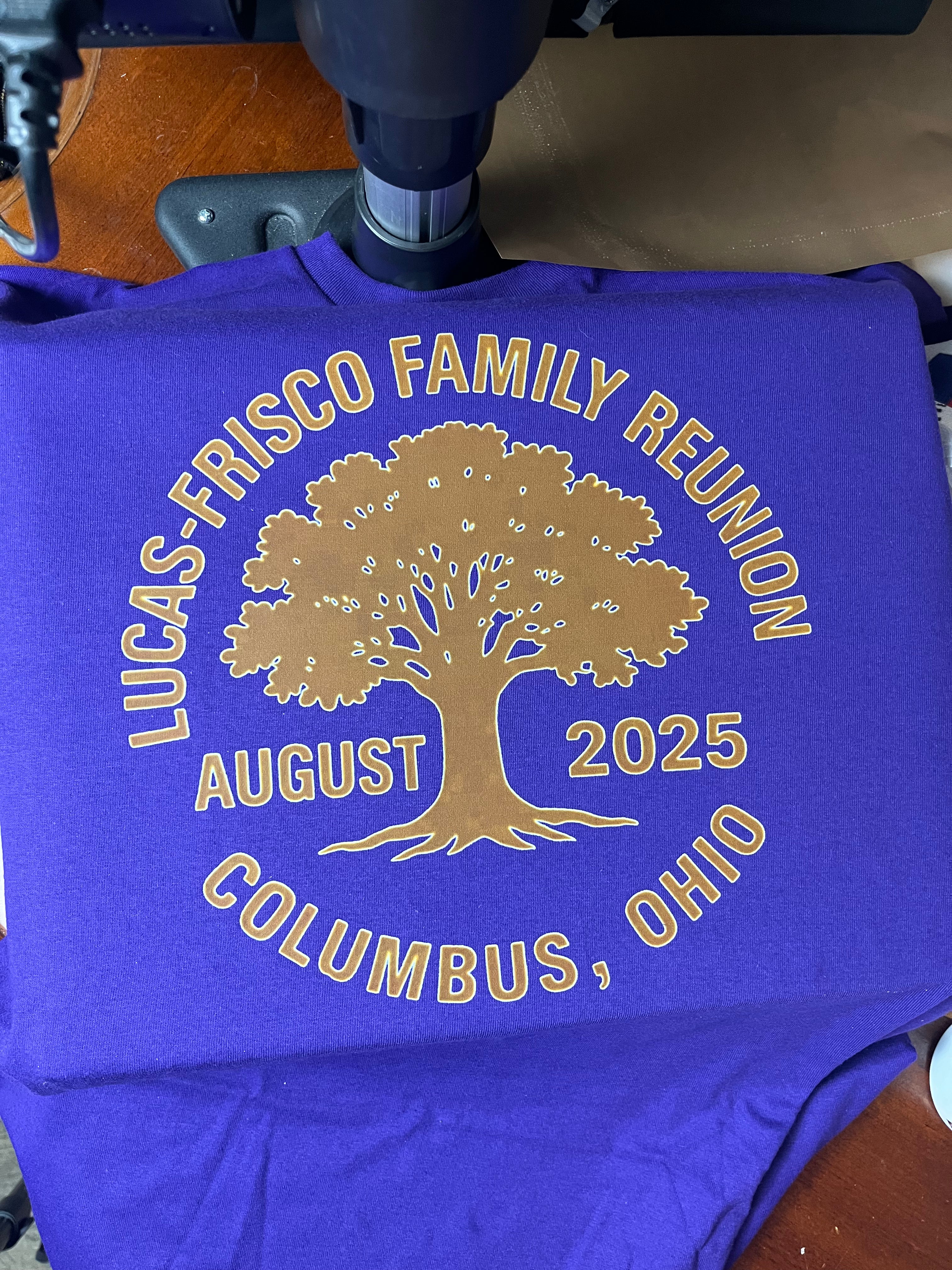 Lucas-Frisco Family Reunion August 2025 T-Shirt
