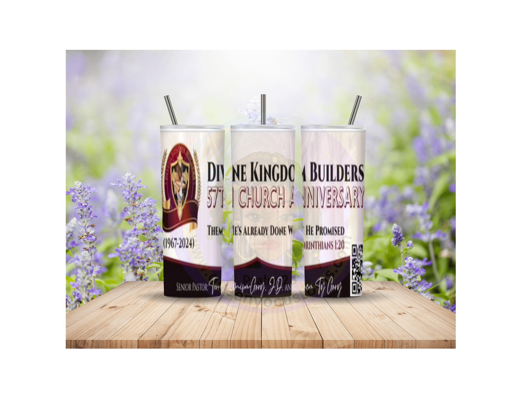 Divine Kingdom Banner Custom Tumbler