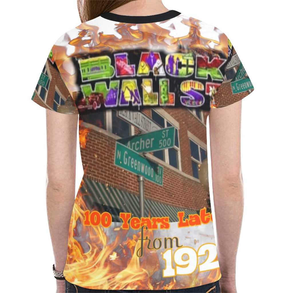 Tulsa Exclusive New All Over Print T-shirt for Women (Model T45)